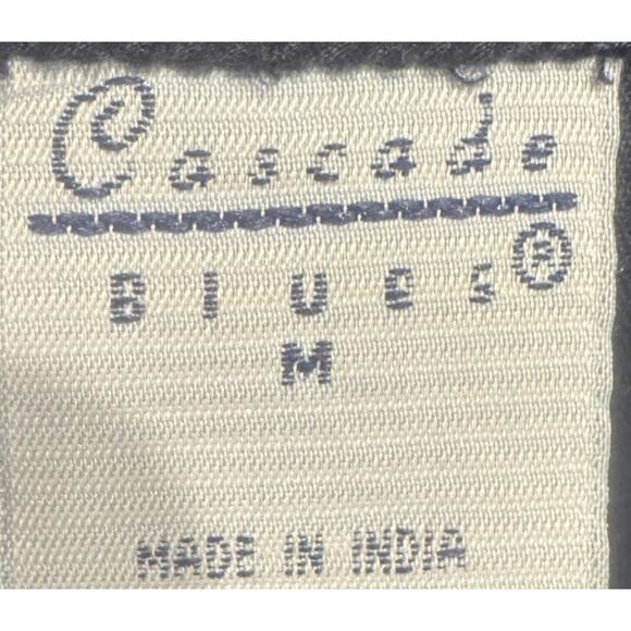 CASCADE BLUES Corduroy Vest Womens Medium Woven Lattice Harvest Embroidered - Picture 7 of 8